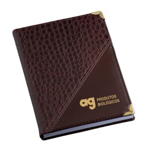 AGENDA DIÁRIA BROCHURA 2026 COURO CROCO